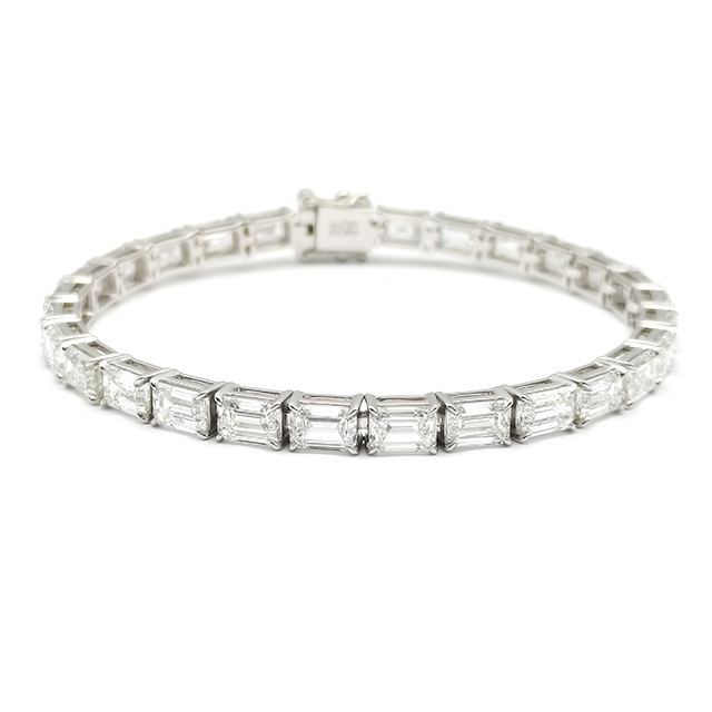 27颗/28颗祖母绿钻石满钻手链