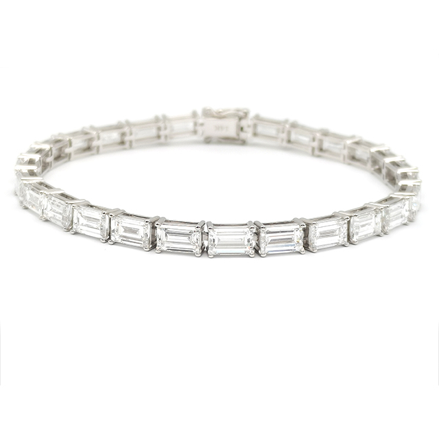 27颗/28颗祖母绿钻石满钻手链